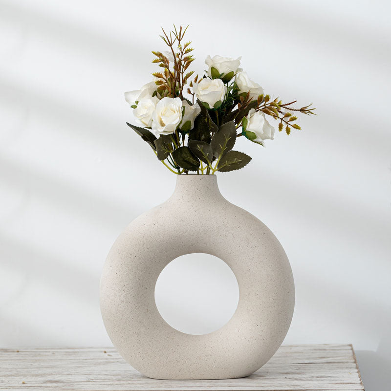 Frosted Particle Biscuit Vase