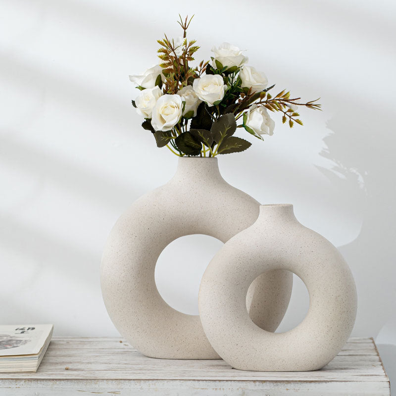 Frosted Particle Biscuit Vase